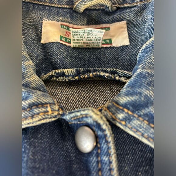 Vintage International Stefano Sportswear Retro 90’s Streetwear Jean Jacket S - Picture 6 of 8